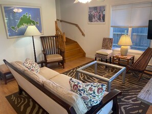 Living Room and Stairs
