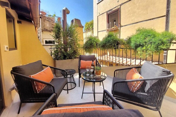 Relax on the Sonata's delightful terrace.