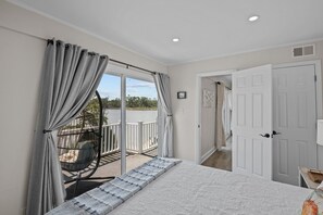 Stunning view from the beautiful balcony attached to this bedroom.