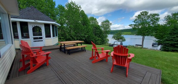 Lochaber Lake view from front deck.