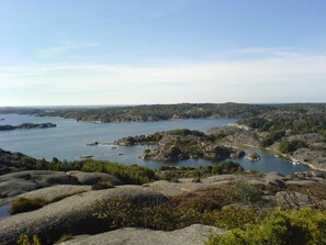 Utsikt från toppen av ön.