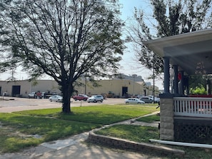 View of Memorial Stadium from front yard.