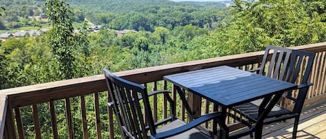 Spacious back deck offering breathtaking views of Table Rock Dam