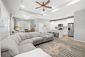 Large oversized and electric sectional for relaxing eveings