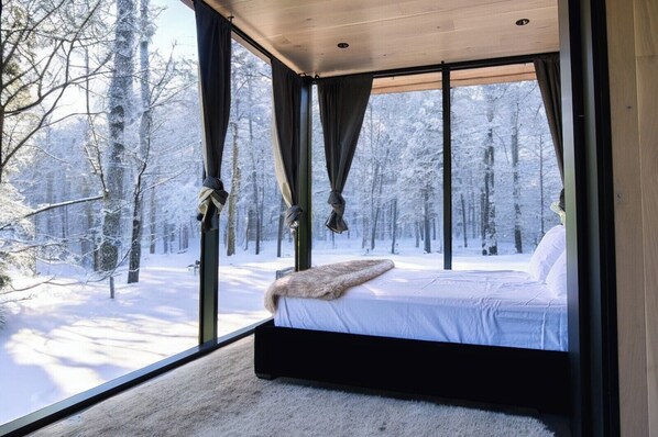 “Woke up surrounded by trees, ended the night in the hot tub under the stars"