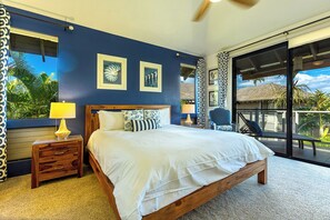 Bright & Spacious Primary Bedroom w/ Lanai