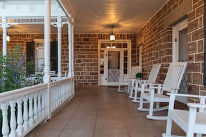 Many conversations have been enjoyed on this porch over the years.