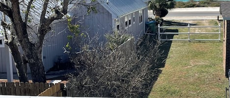 Second story view of beach