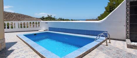 Private heated pool