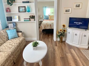 Living room equipment with a smart TV