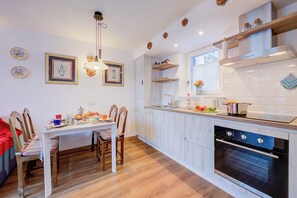 Kitchen and dining area