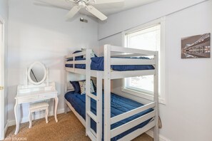 Twin Bunks / Vanity Table with Stool / Closet