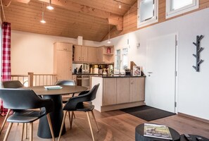 Dining area and kitchen