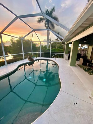 Enjoy beautiful sunsets from the lanai!