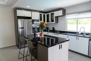 Modern fully-equipped kitchen