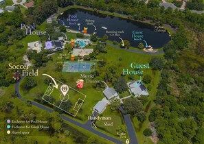 The entire property! Please check to see shared and exclusive amenities.