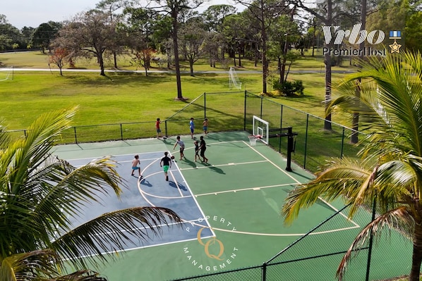 Shoot some hoops on our full-size basketball court