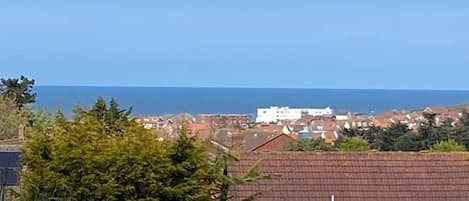 View of the sea at Sheringham from Bedroom 4