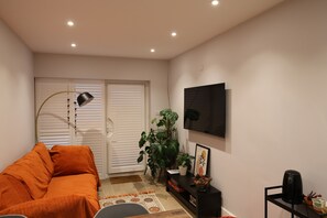 Living room with smart TV