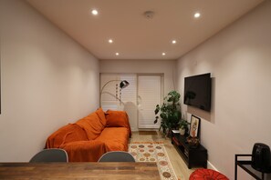 Living room with coffee trolley