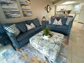 Living room with sleeper sofa
