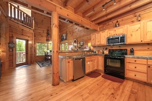 Gourmet kitchen, fully stocked with everything you need for cooking