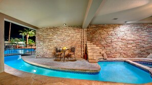 Lazy River leads towards master bedroom entrance/exit