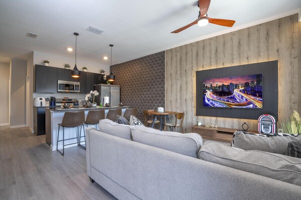 Living Room with Smart TV