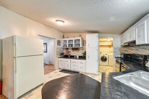 Kitchen | Pet Friendly w/ Fee | Keyless Entry