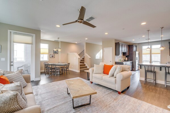 Sacramento Vacation Rental | 3BR | 3.5BA | Stairs Required | 1,818 Sq Ft