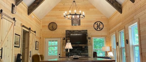 Great room with incredible forest views.