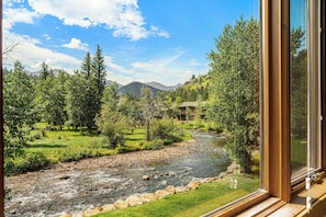 View of The Big Thompson River from unit.