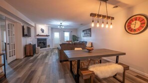 Dining area & family room