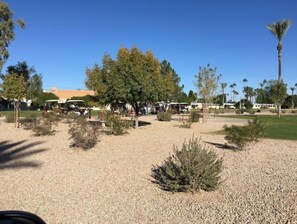 Golf course at end of street.