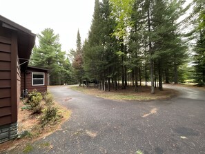 Blacktop circle driveway