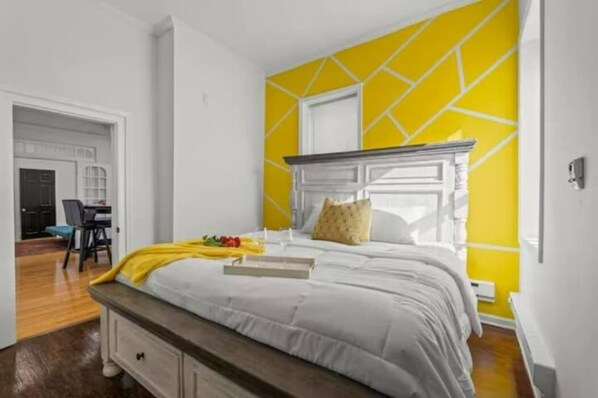 Experience ultimate comfort with our plush king-size bed featuring 12 inch memory foam