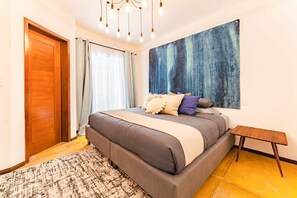 King bed and natural daylight