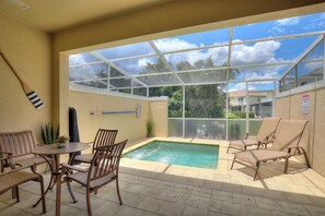 Relaxing private pool