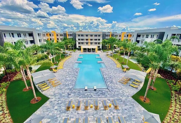 RESORT STYLE POOL FOR YOU AND FAMILY TO ENJOY DURING YOUR STAY