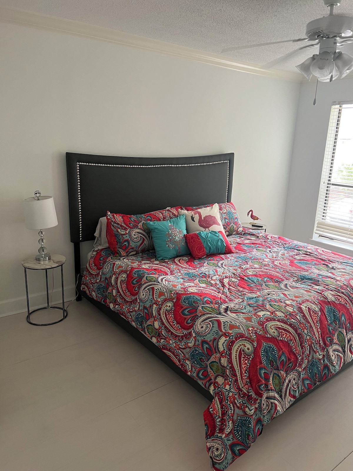 Less than two miles from the beach and all the amenities including a large pool!