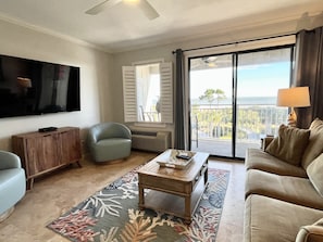 Beautiful ocean views from the living room and kitchen!