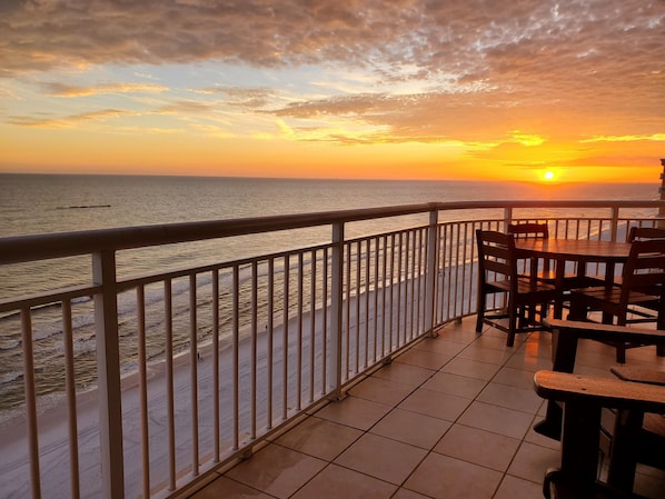 Sunset - Wrap Around Balcony - See all of our 5 Star Reviews on GSBeach.com