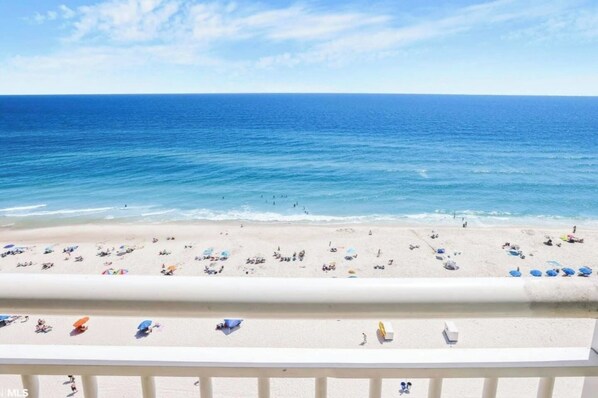 The View of the Gulf from the Wrap-Around Balcony!  See all of our 5 Star Reviews on GSBeach.com
