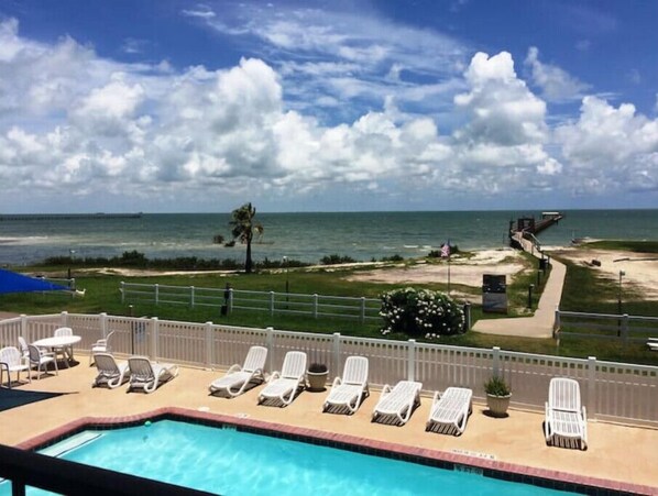 Large pool with a view!