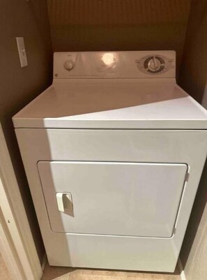 Dryer in unit.