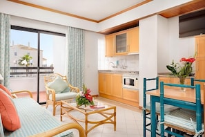 Seating area with balcony