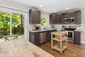 Fully-equipped kitchen.