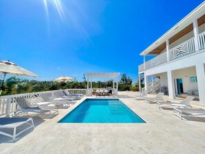 Plenty of loungers for guests!
