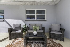 Sitting area on covered lanai