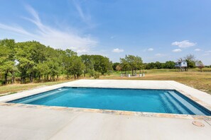 Patio | Outdoor Pool (Depth 3'-5.6')